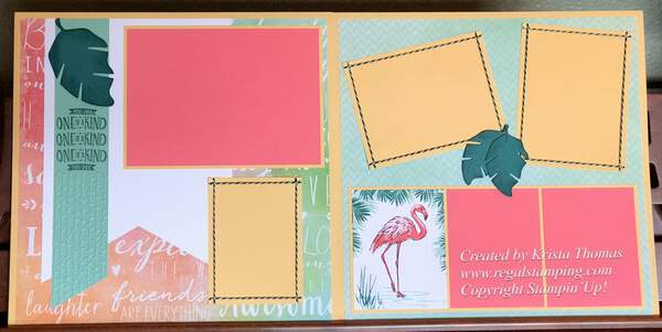 Dragonfly Dreams 12x12 scrapbook layout pages